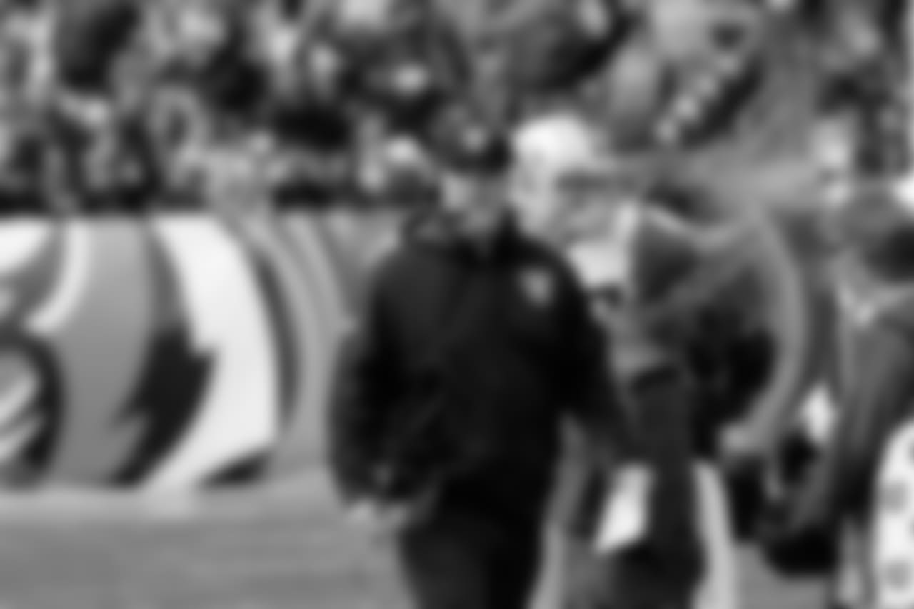 Offensive line coach Frank Pollack