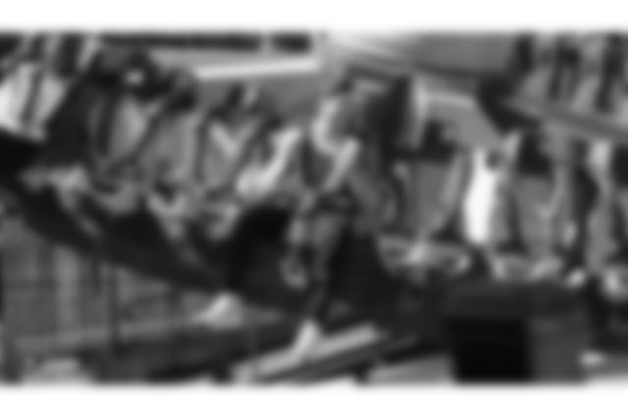 Oakland Raiders rookies enjoy a Rookie Activity, as part of Rookie Academy, at Six Flags: Discovery Kingdom, Thursday, June 21, 2018, in Vallejo, California.