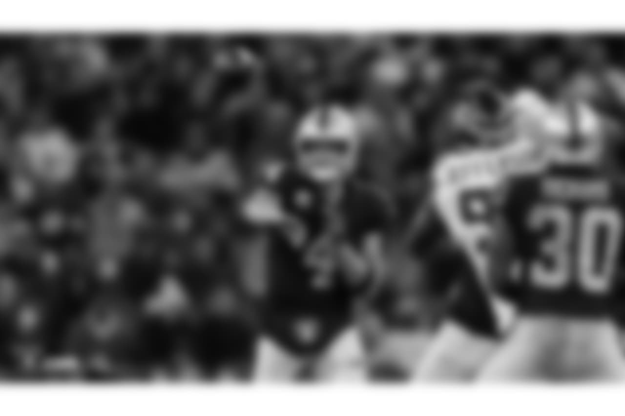 The Oakland Raiders regular season game against the Seattle Seahawks at Wembley Stadium, Sunday, October 14, 2018, in London, England.