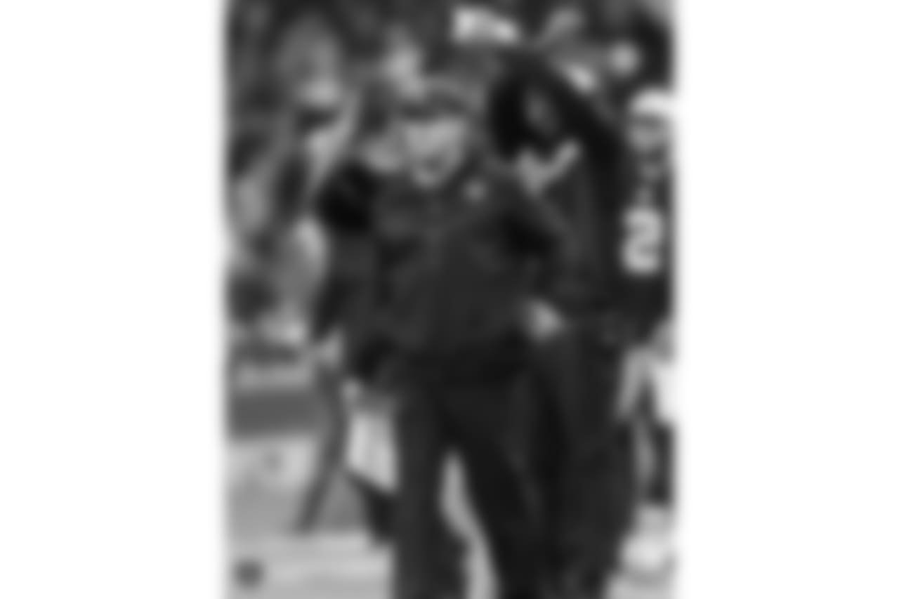 The Oakland Raiders regular season game against the Seattle Seahawks at Wembley Stadium, Sunday, October 14, 2018, in London, England.