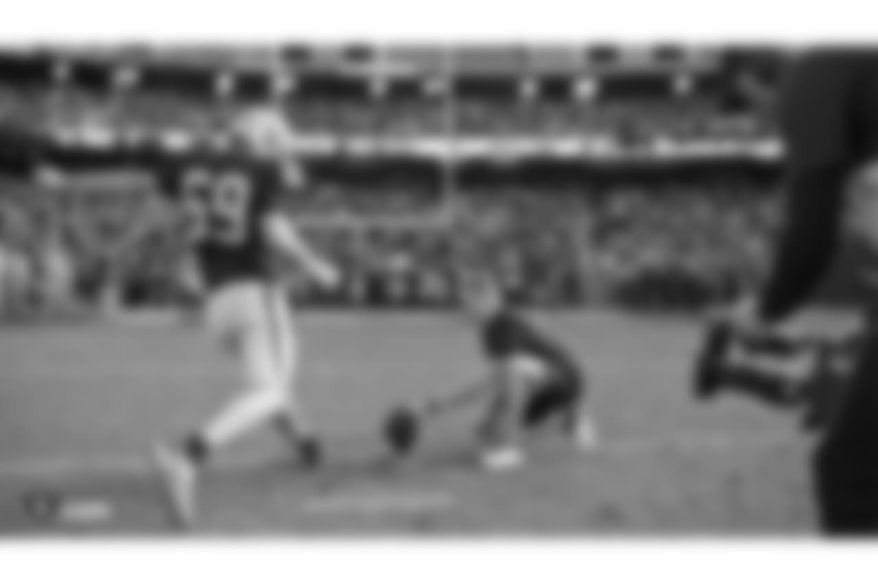 The Army versus Navy Rivalry Skills Challenge during halftime at The Oakland Raiders regular season game against the Kansas City Chiefs at Oakland-Alameda County Coliseum, Sunday, December 2, 2018, in Alameda, California. The Oakland Raiders lost 40-33.