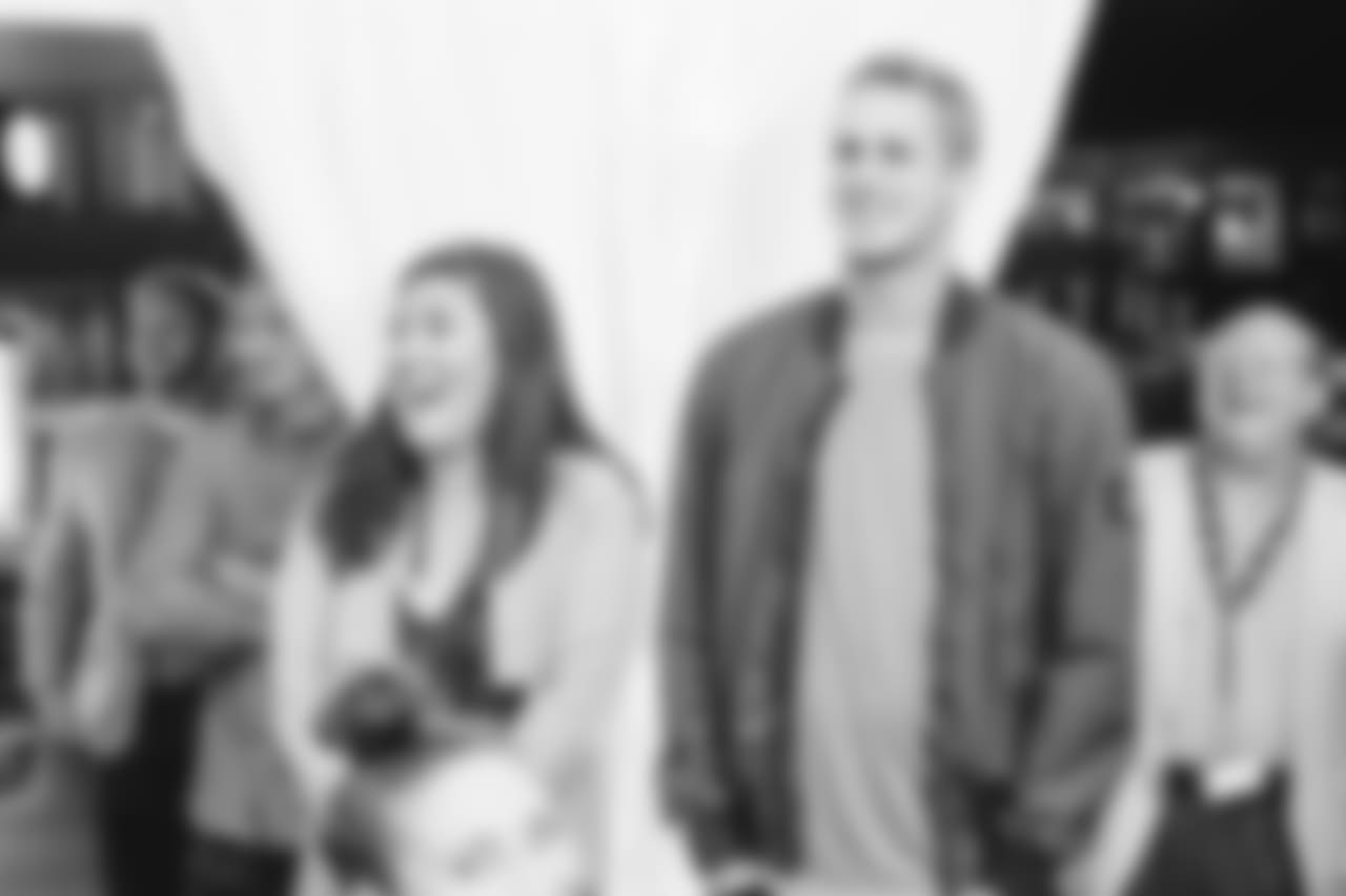 Los Angeles Rams quarterback Jared Goff (16) attends the Night for Wishes event at the North Ranch Country Club in Westlake Village, Calif on October 8th, 2018 (Hiro Ueno/Rams).
