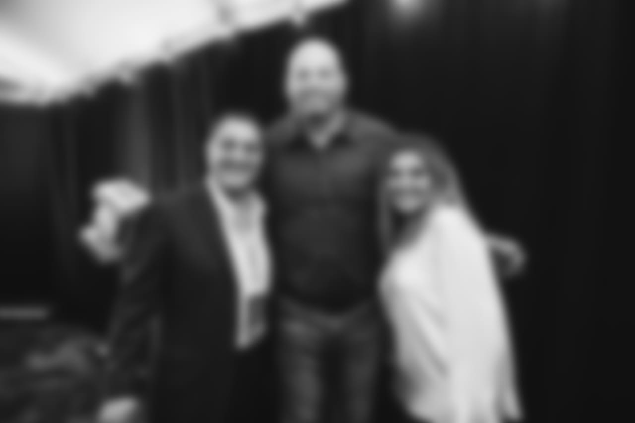 Los Angeles Rams offensive tackle Andrew Whitworth (77) attends the Night for Wishes event at the North Ranch Country Club in Westlake Village, Calif on October 8th, 2018 (Hiro Ueno/Rams).