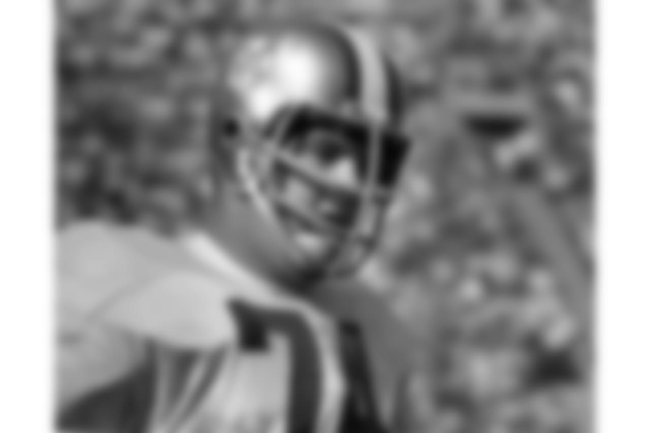 Hall of Fame defensive tackle Merlin Olsen during the 1968 NFL Pro Bowl in Los Angeles, Calif., Jan. 21, 1968. The West defeated the East 38-20. (AP Photo/NFL Photos)
