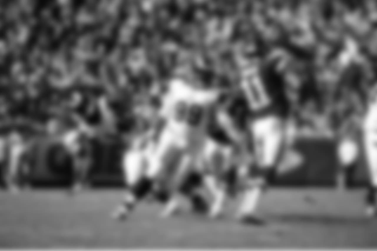 "St. Louis Rams defensive tackle Aaron Donald during a NFL football game on Sunday, Oct. 26, 2014 in Kansas City. The Chiefs won the game, 34-7. (Photo by Jeff Curry/St. Louis Rams)"