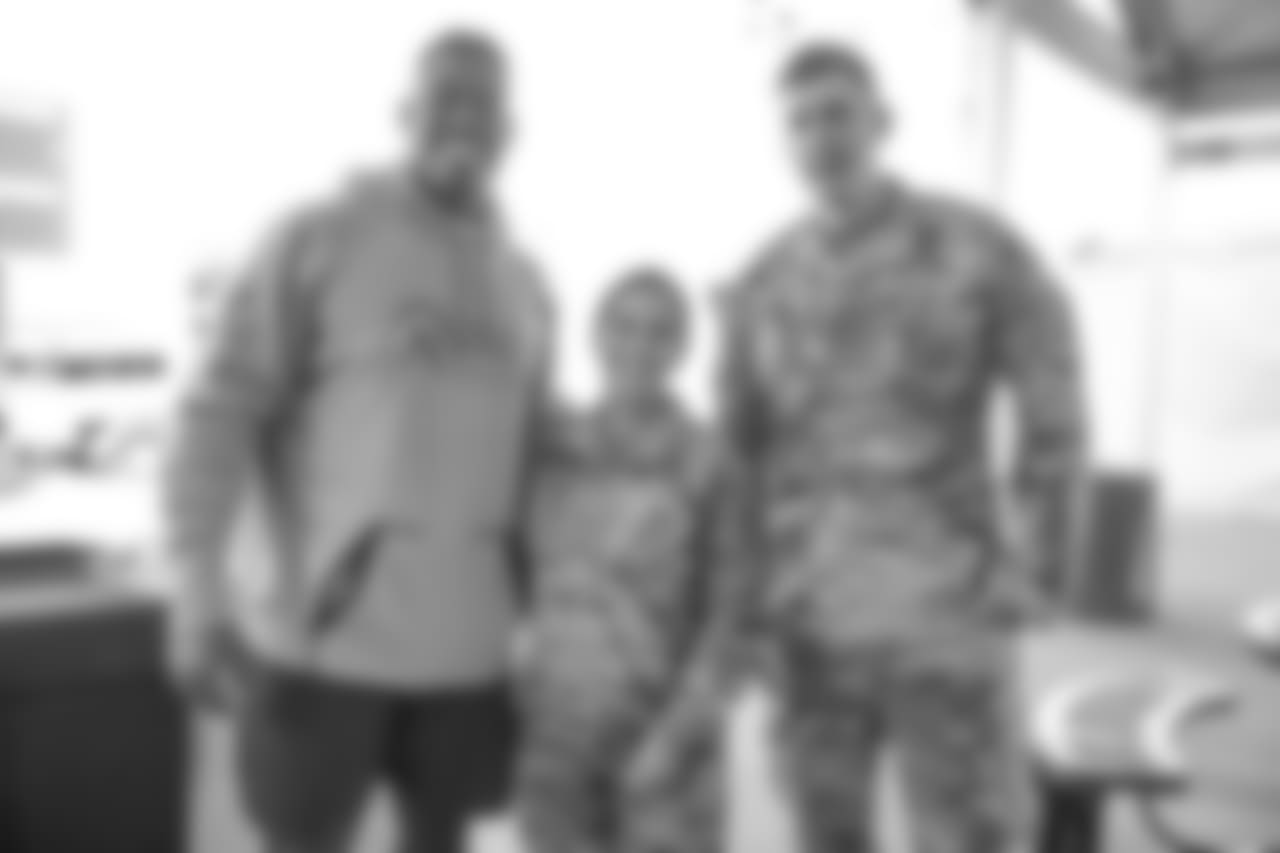 Pro VS. GI Joes an organization giving troops serving all over the world a once-in-a-lifetime opportunity to take on their favorite professional athlete or celebrity in heated head-to-head video game competitions hosted an event against the Los Angeles Rams rookies, at the Rams practice facility in Thousand Oaks California, on November 5th, 2018.