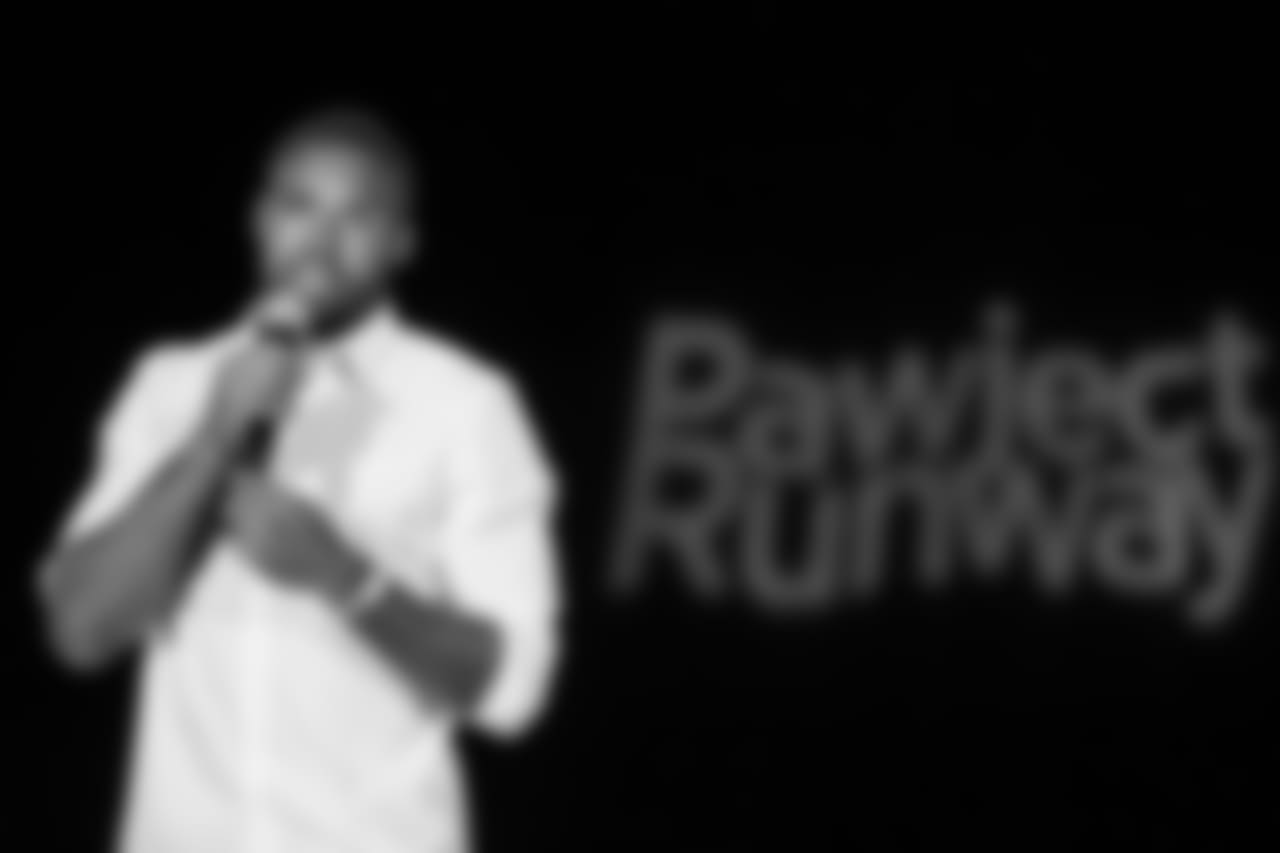 The fashion show featured 13 current and former Ravens and other local celebrities strutting down the catwalk with adoptable dogs and cats from the Baltimore Animal Rescue and Care Shelter (BARCS). (Photo: Sid Keiser)
