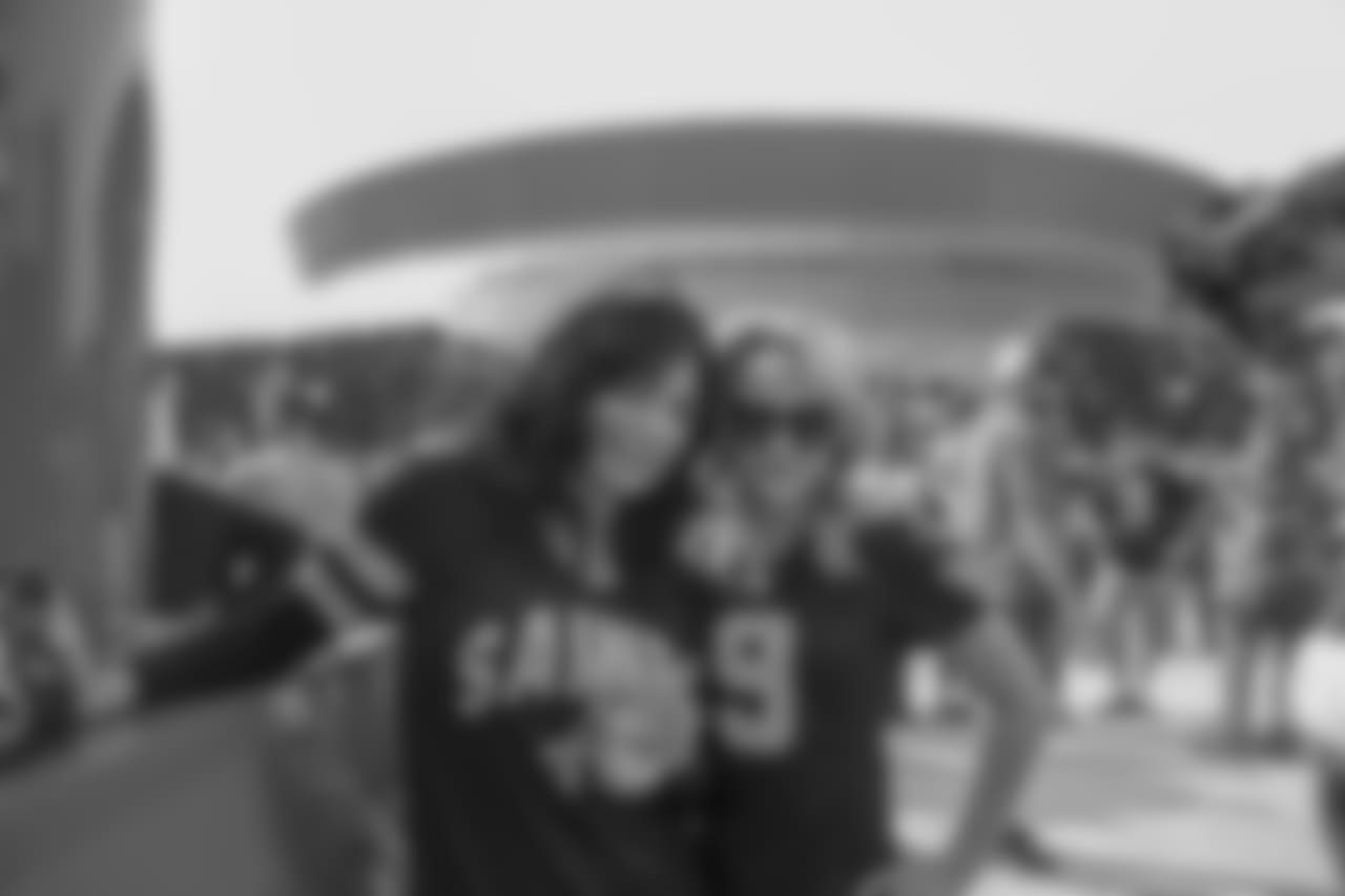 Check out the fans and entertainment in Champions Square prior to the Saints Week 9 game against the Los Angeles Rams on Sunday, Nov. 4.