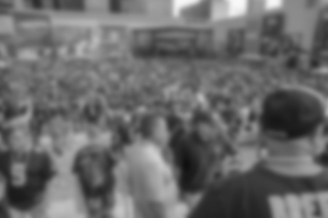 Check out the fans and entertainment in Champions Square prior to the Saints Week 9 game against the Los Angeles Rams on Sunday, Nov. 4.