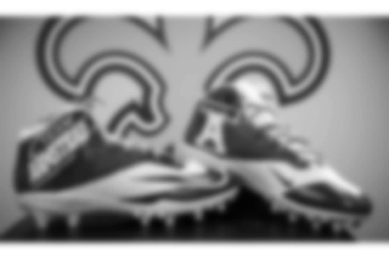 New Orleans Saints offensive tackle Terron Armstead supports the Terron Armstead Foundation during 2018 My Cause My Cleats.