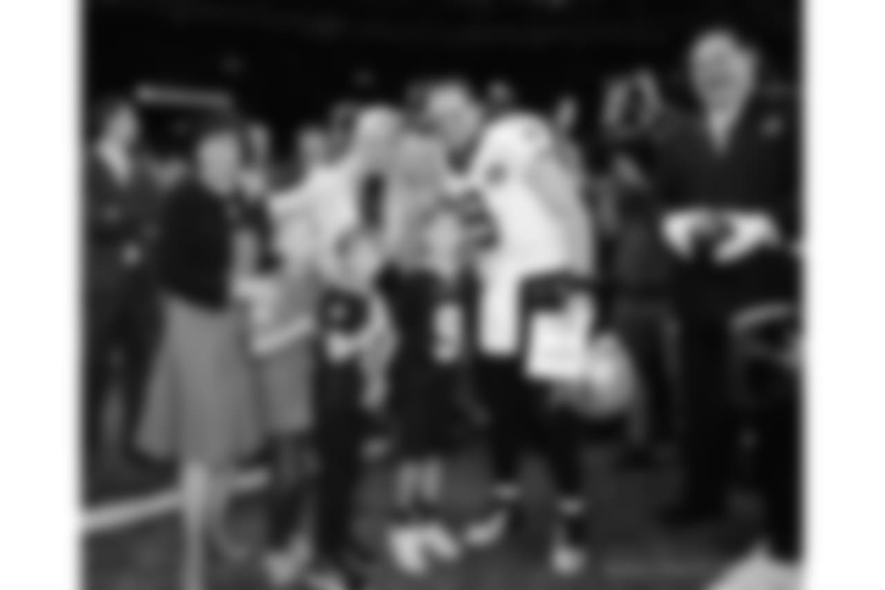 **Brittany Brees**
"I mean he literally can do it all. He's up at 4:30 in the morning. He's up until probably like 11:30 at night. If he is not playing with the kids he is working. He's eating quickly and then going back to work or playing with the kids. I mean it's, he truly is the most amazing man I've ever met in my entire life. His work ethic is like nothing I've ever seen. I cannot find something to match it. You know and he loves it. I mean he is such a hard worker and he truly takes pride in being a good person and being a hard worker and a man of integrity and a man of his word. So I think whatever he does he's going to love and he's going to be super successful at it."