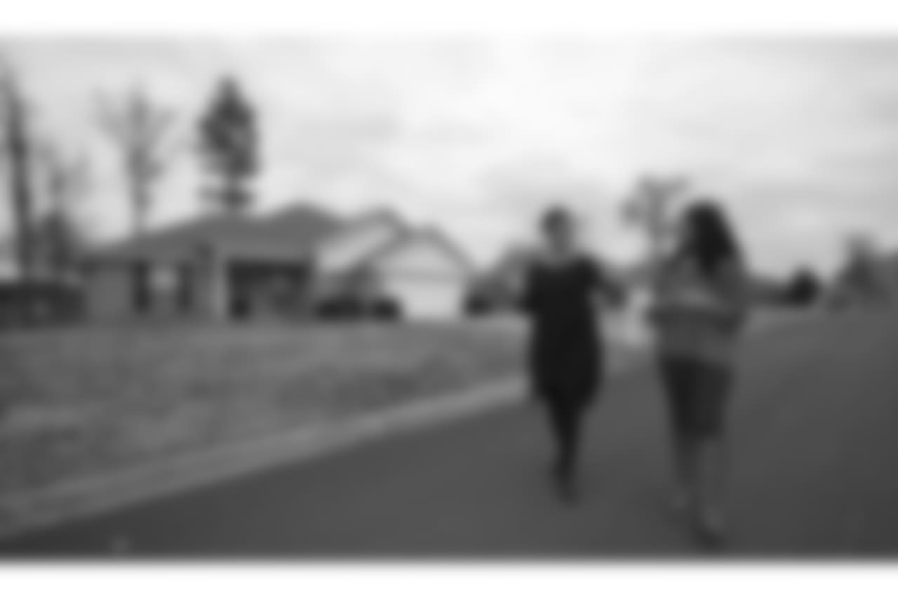 Sue Davis - Saints linebacker Demario Davis' mom - walks with Demario's cousin Brittany Houseworth, 22, right, in front of Sue's home in Pearl, Mississippi, where Demario spent his teen years.
Photographed Thursday, December 13, 2018.