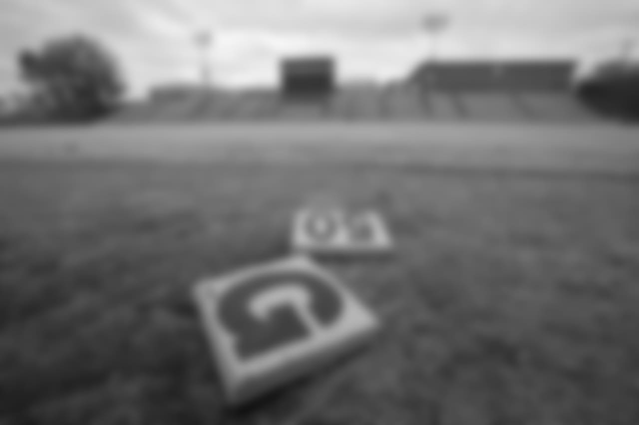 Saints linebacker Demario Davis played his high school football games at Brandon Middle school field. He graduated before the new state-of-the-art field was completed at Brandon High School.
Photographed Thursday, December 13, 2018.