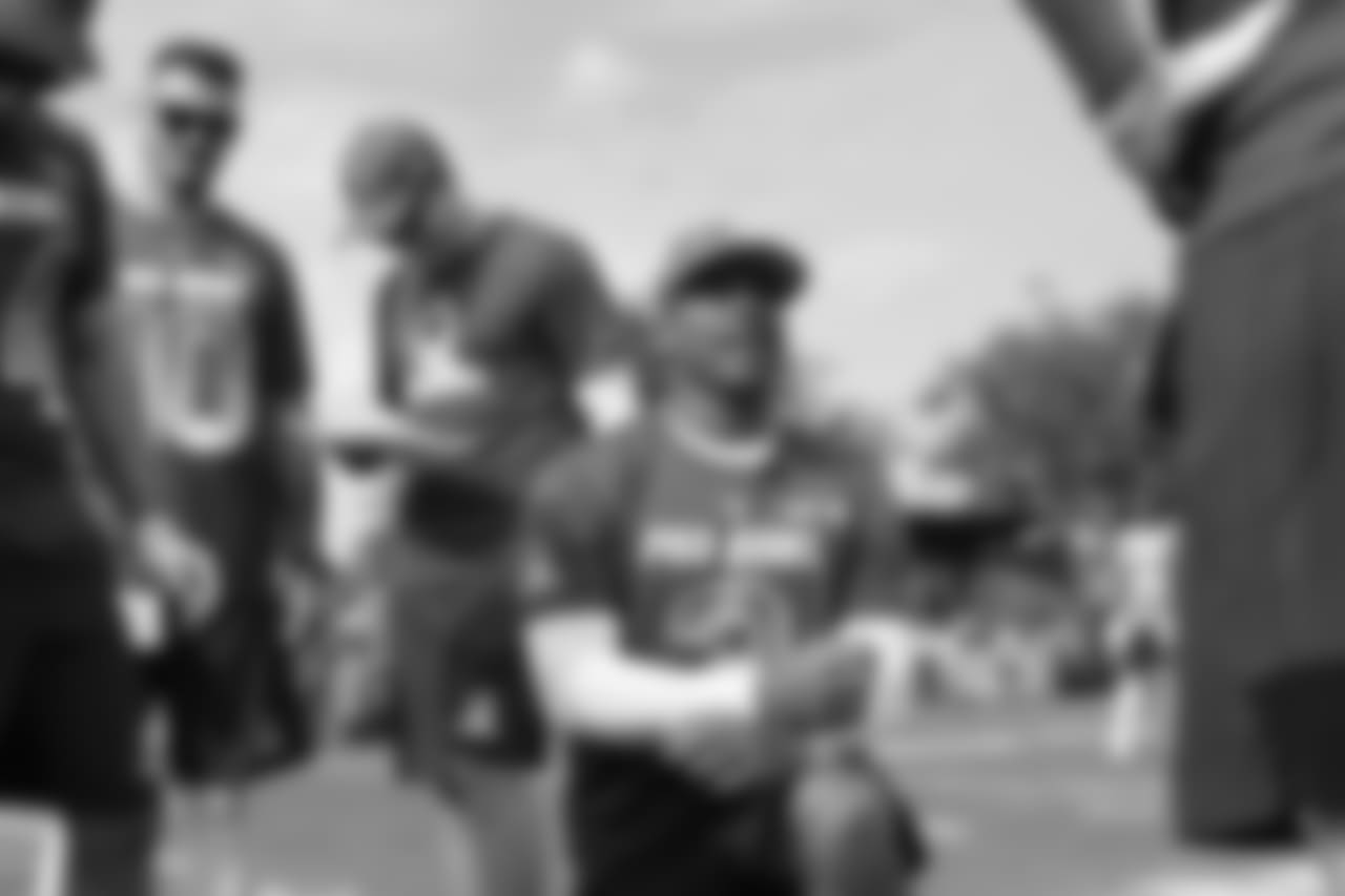 Seattle Seahawks quarterback Russell Wilson (3) is seen during practice for the 2019 Pro Bowl, Wednesday, Jan. 23, 2019 in Orlando, Fla. (Ben Liebenberg/NFL)