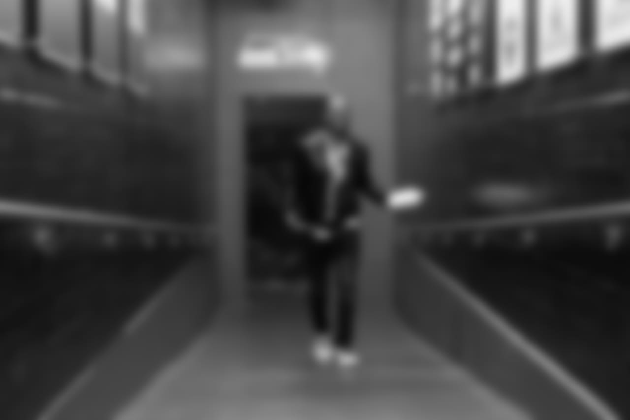 Receiver Tyler Lockett makes his way up the hallway leading to the locker room after his arrival Sunday morning at CenturyLink Field.