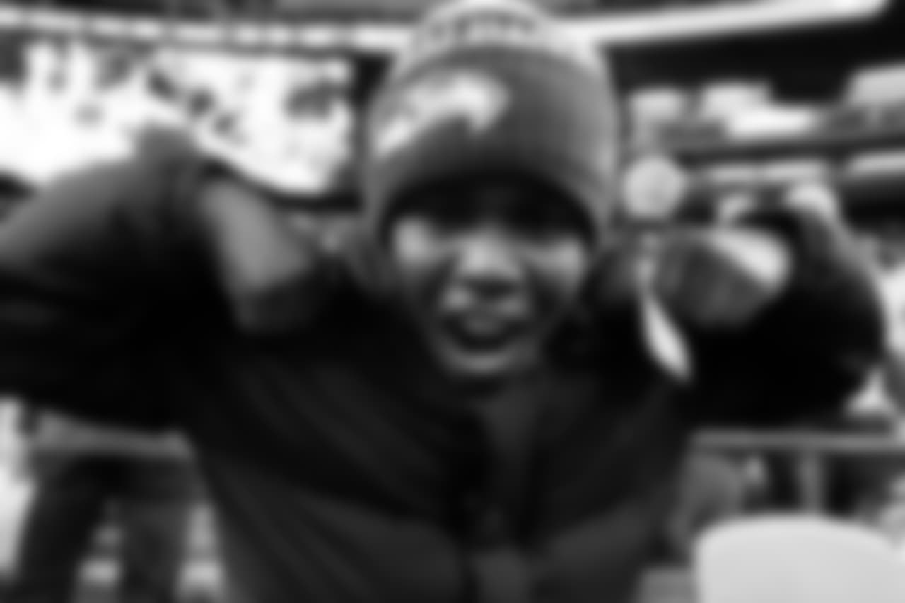 This young 12 was fired up for the Seahawks contest against division foes the San Francisco 49ers.