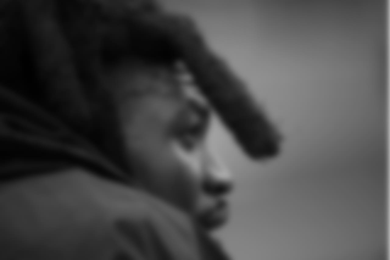 Cornerback Neiko Thorpe watches from the sidelines.