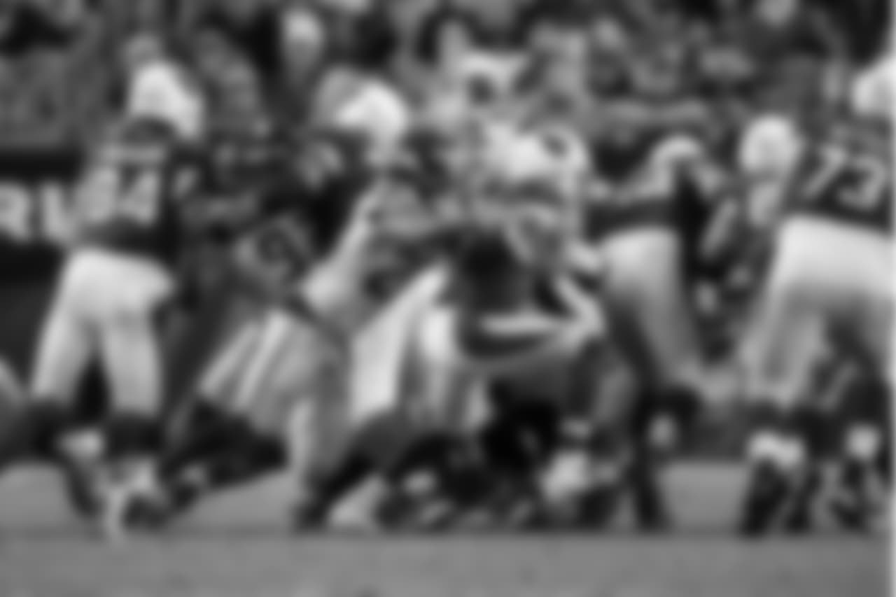 Seattle cornerback Justin Coleman tackles Arizona's David Johnson for no gain on third down in the fourth quarter, forcing the Cardinals to attempt a field goal that would give them the lead in a tie game.