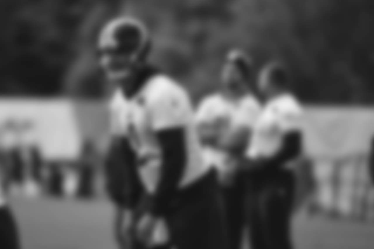 The Pittsburgh Steelers practice at the UPMC Rooney Sports Complex.