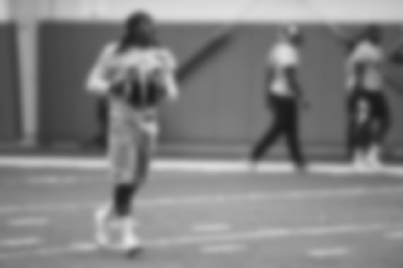 The Pittsburgh Steelers practice at the UPMC Rooney Sports Complex.