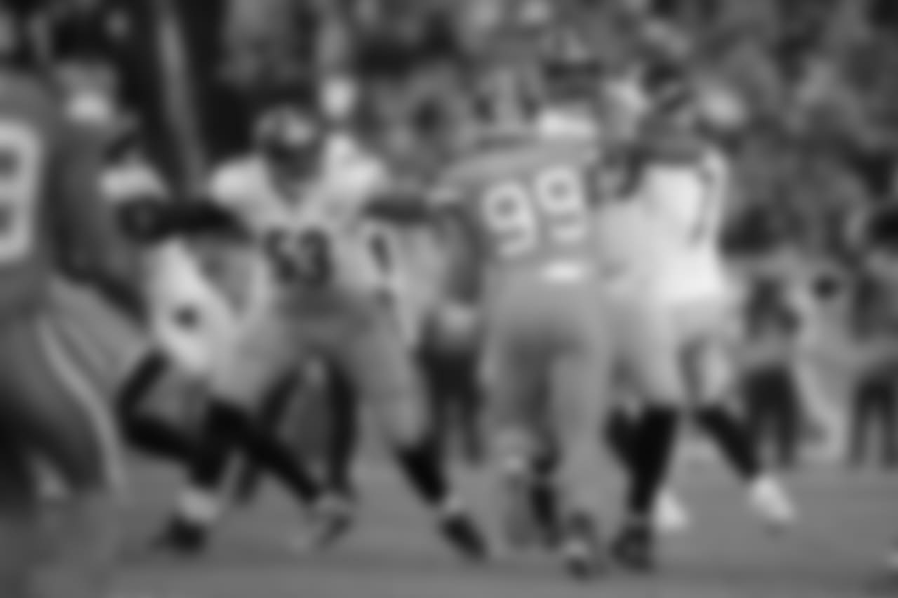 A 2018 Regular Season game between the Pittsburgh Steelers and the Denver Broncos on Sunday, November 25, 2018. The Broncos defeated the Steelers 24-17.