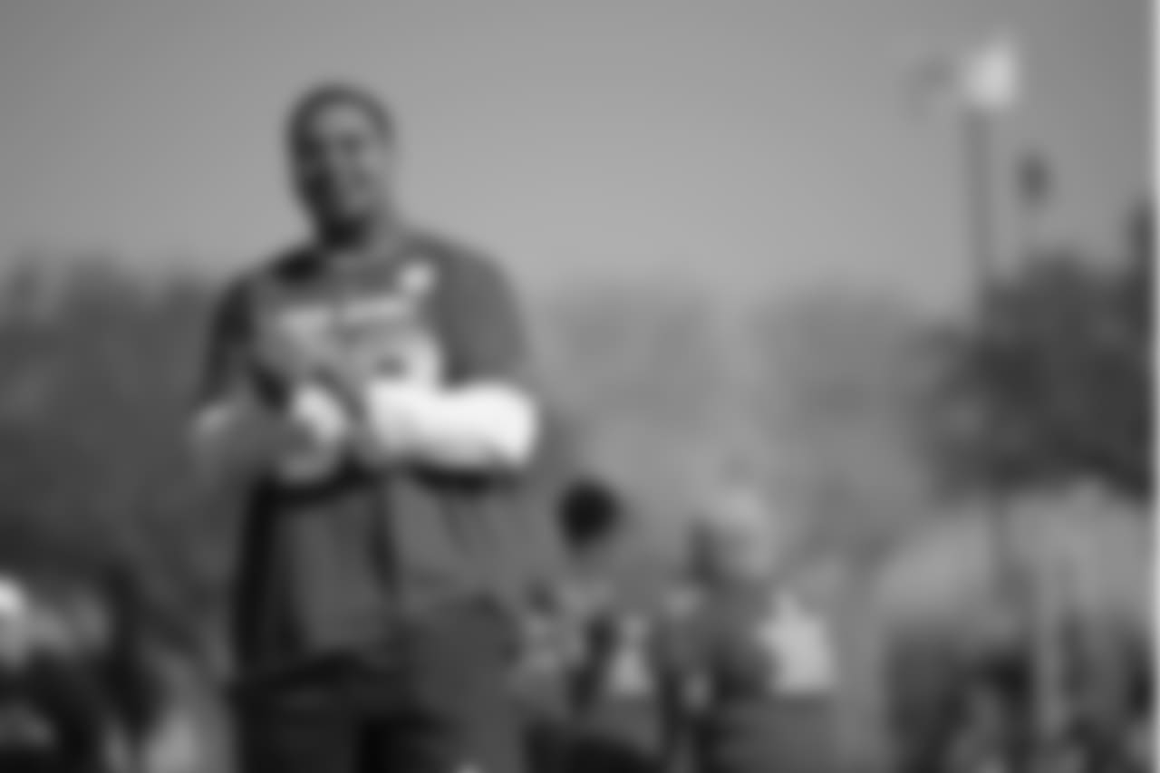 The AFC Pro Bowl team practices at the ESPN Wide World of Sports in Orlando, FL.