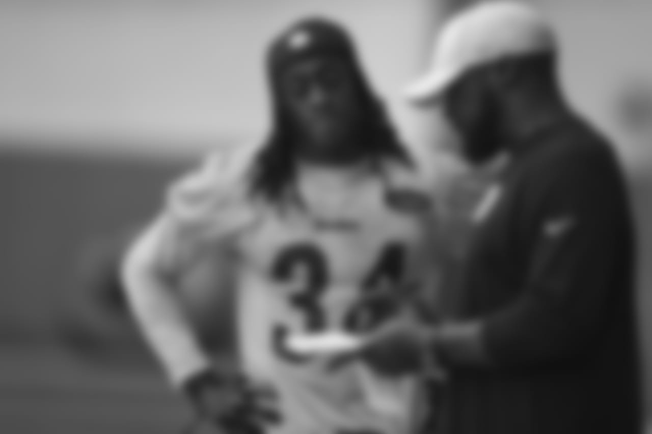 The Pittsburgh Steelers practice at the UPMC Rooney Sports Complex.