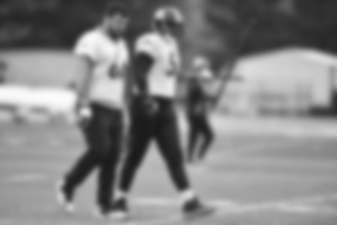 The Pittsburgh Steelers practice at UPMC Rooney Sports Complex.