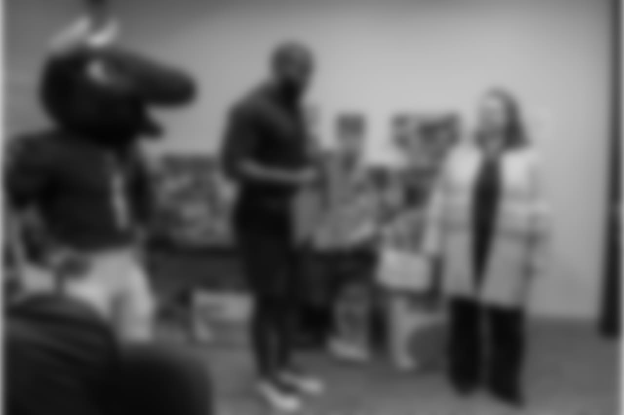 An image from the Dec. 19, 2018 community development event featuring Whitney Mercilus at Easter Seals.
