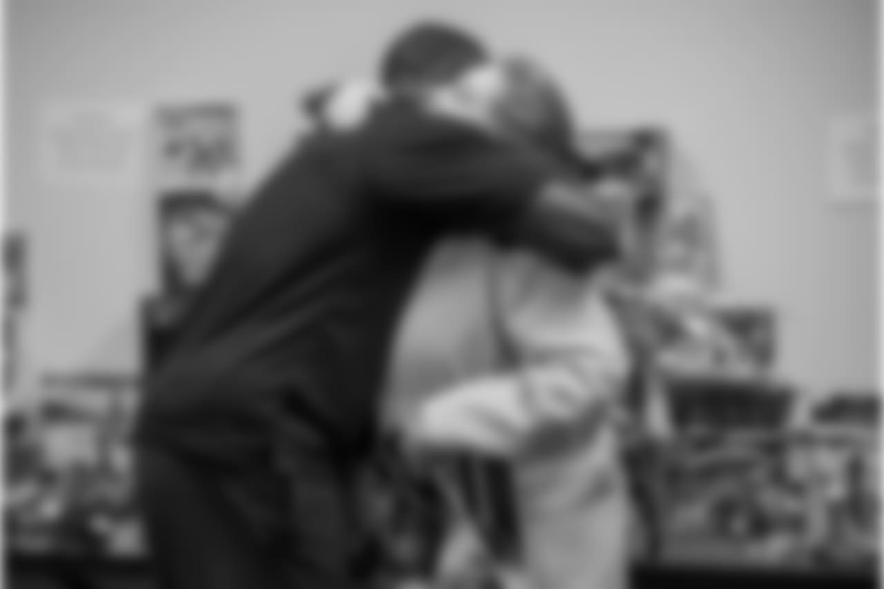 An image from the Dec. 19, 2018 community development event featuring Whitney Mercilus at Easter Seals.
