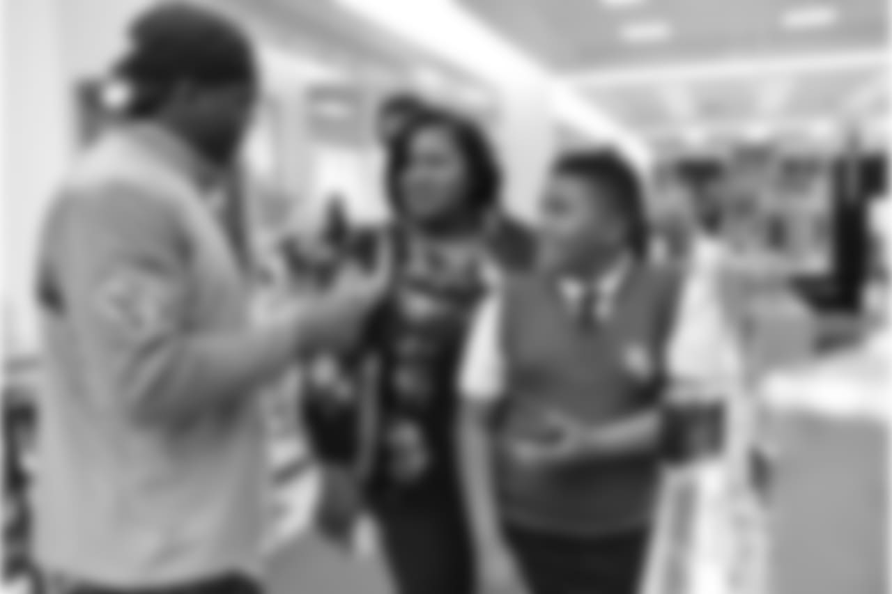 An image from the Nov. 27, 2018 event at Palais Royal in which Andre Hal took Provision students on a shopping spree.