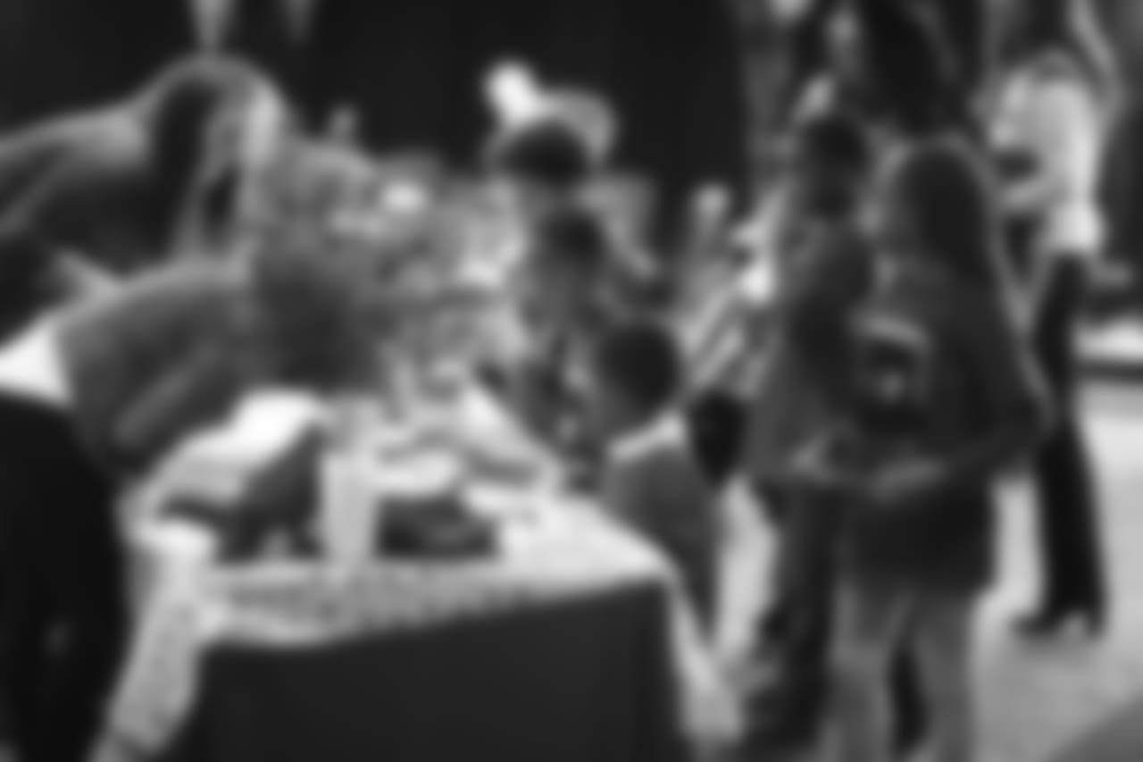 An image from the Dec. 20 2018 community development event. The Lady Texans threw a Holiday Party for the Texans YMCA at NRG Stadium.