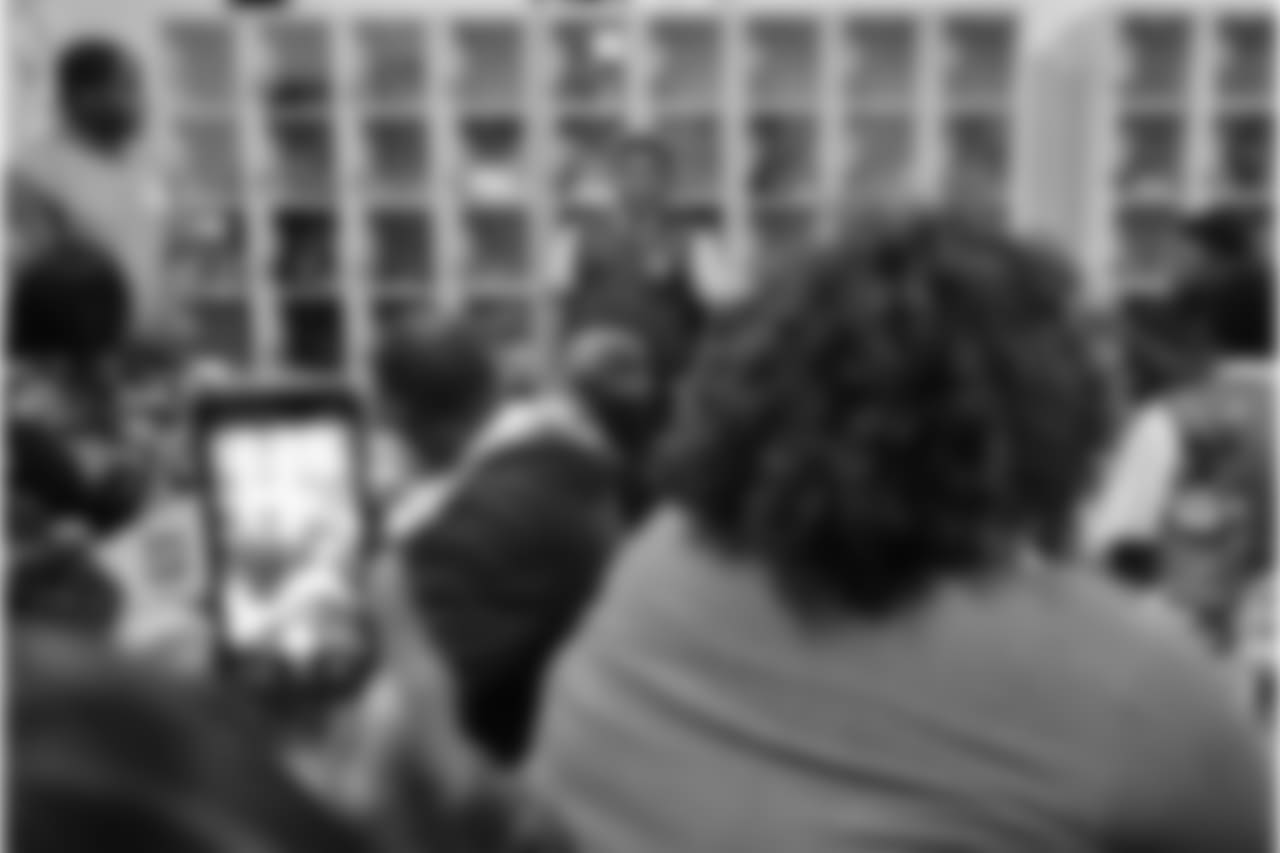 An image from the Nov. 27, 2018 event at Palais Royal in which Andre Hal took Provision students on a shopping spree.