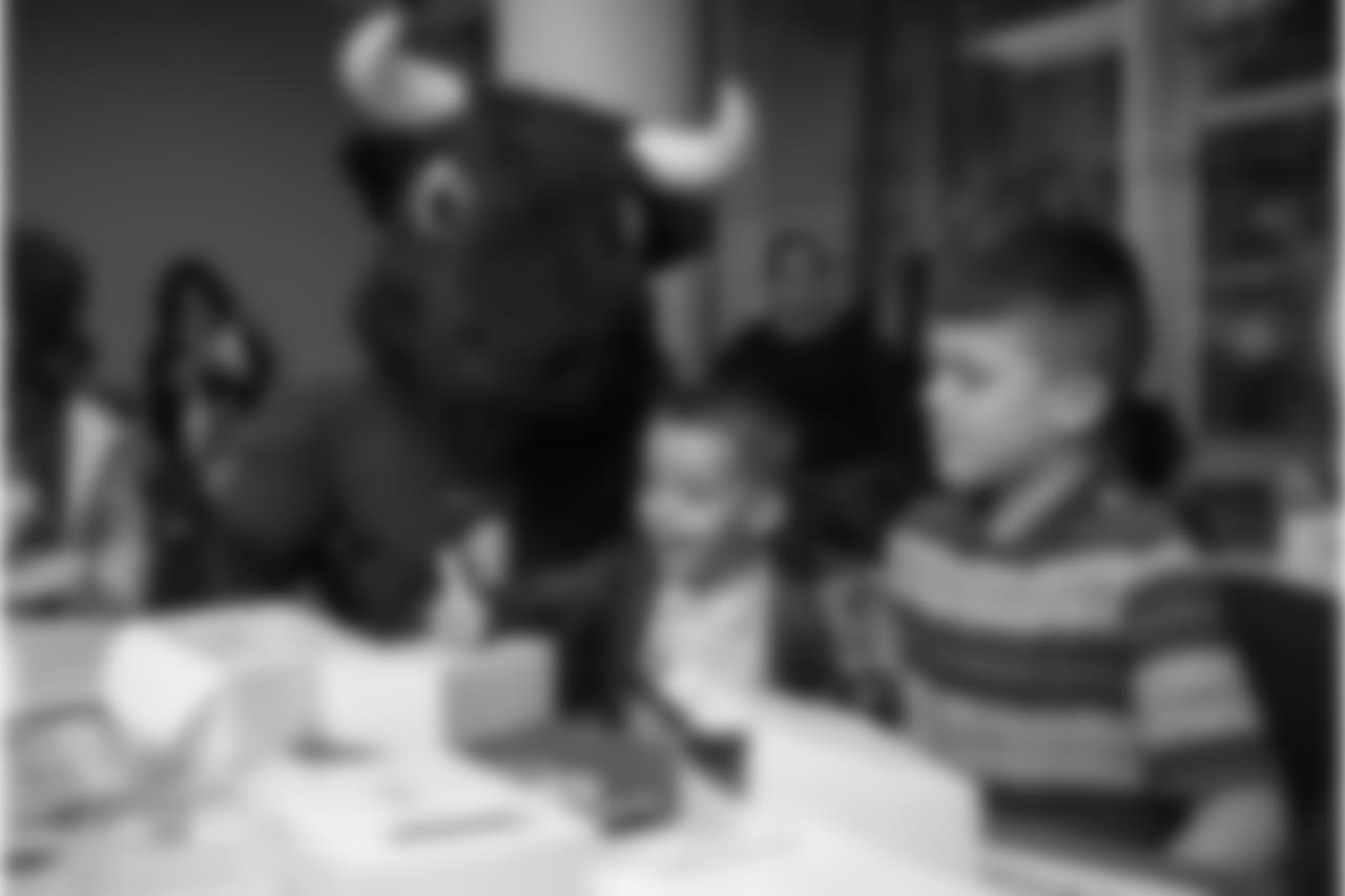 An image from the Dec. 19, 2018 community development event featuring Whitney Mercilus at Easter Seals.