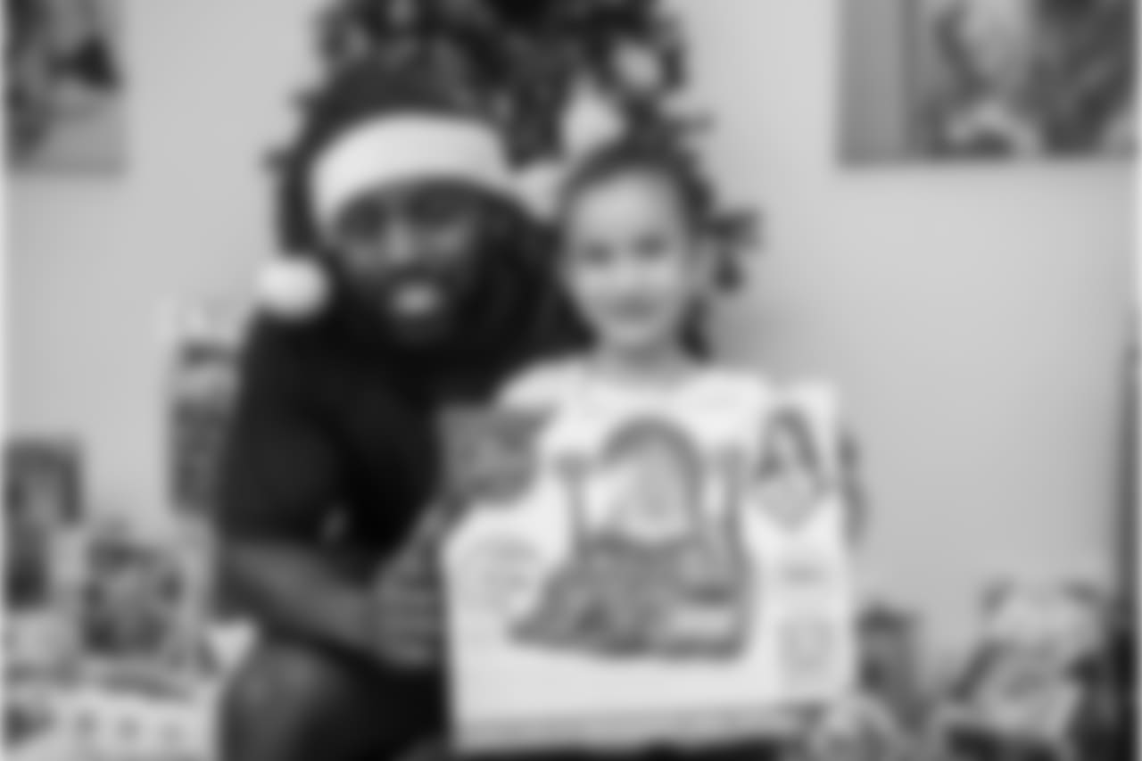 An image from the Dec. 19, 2018 community development event featuring Whitney Mercilus at Easter Seals.