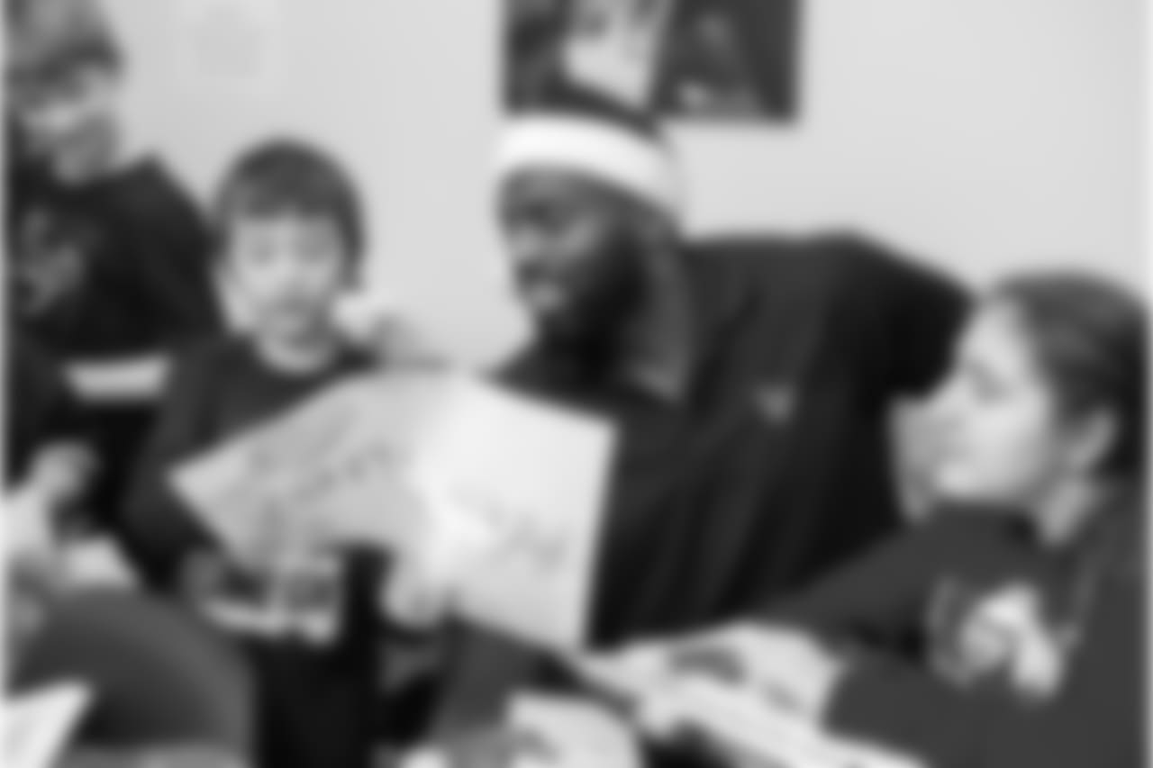 An image from the Dec. 19, 2018 community development event featuring Whitney Mercilus at Easter Seals.