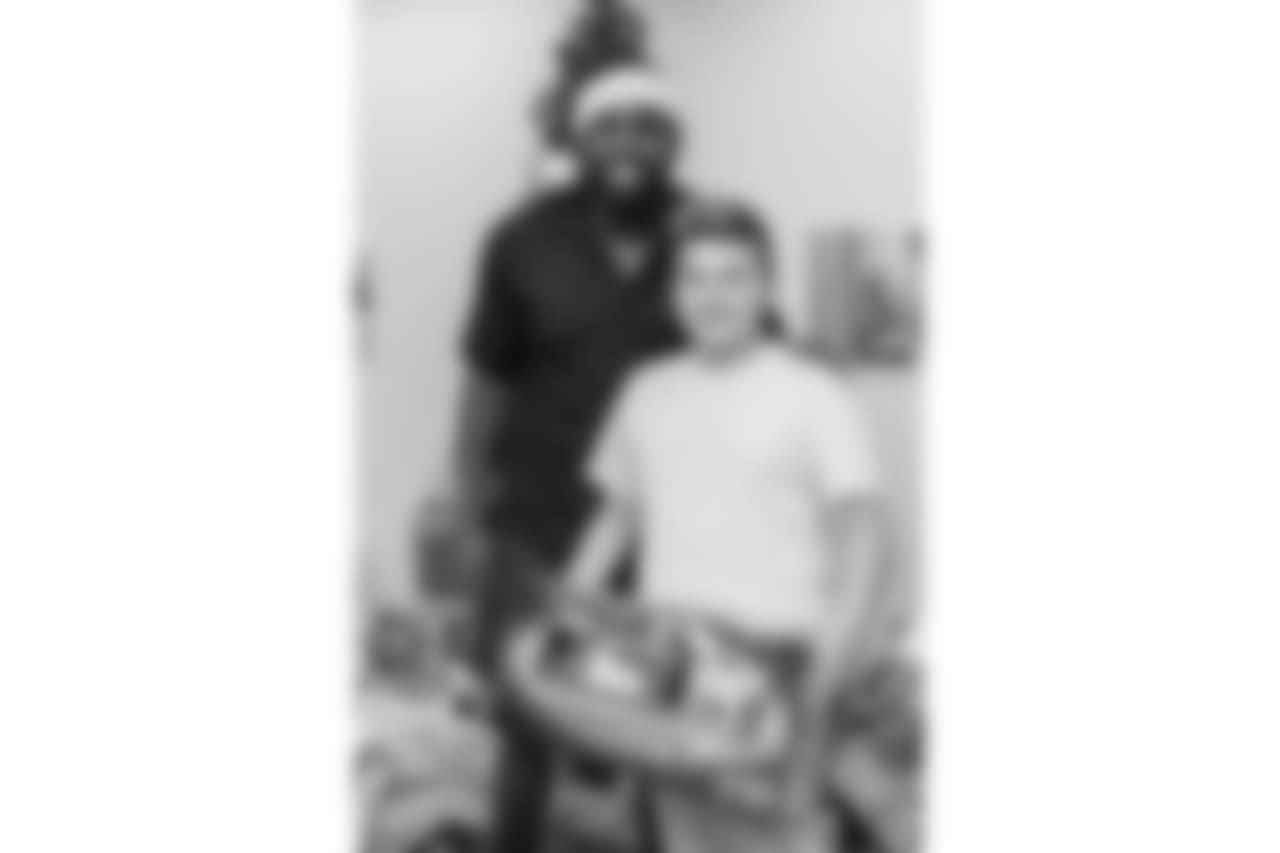An image from the Dec. 19, 2018 community development event featuring Whitney Mercilus at Easter Seals.
