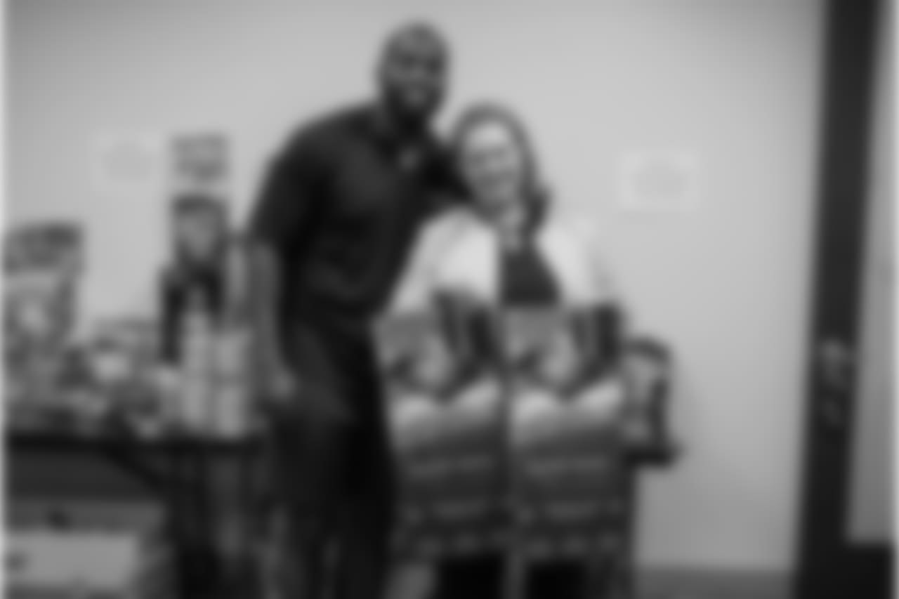 An image from the Dec. 19, 2018 community development event featuring Whitney Mercilus at Easter Seals.