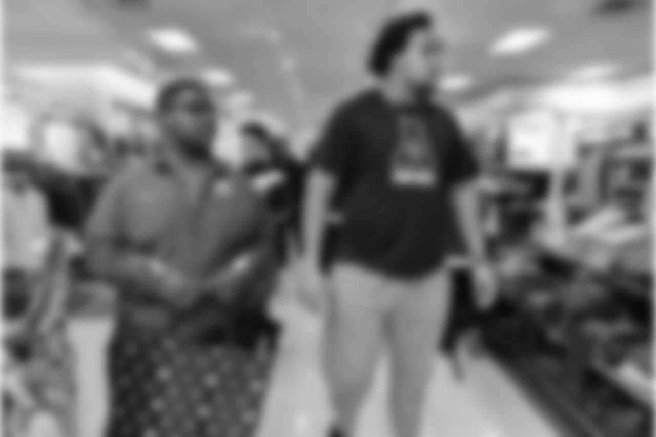 An image from the Nov. 27, 2018 event at Palais Royal in which Andre Hal took Provision students on a shopping spree.