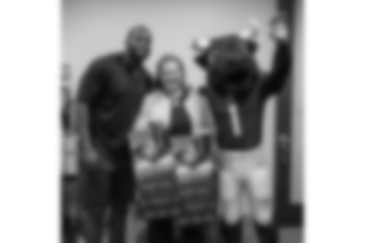 An image from the Dec. 19, 2018 community development event featuring Whitney Mercilus at Easter Seals.