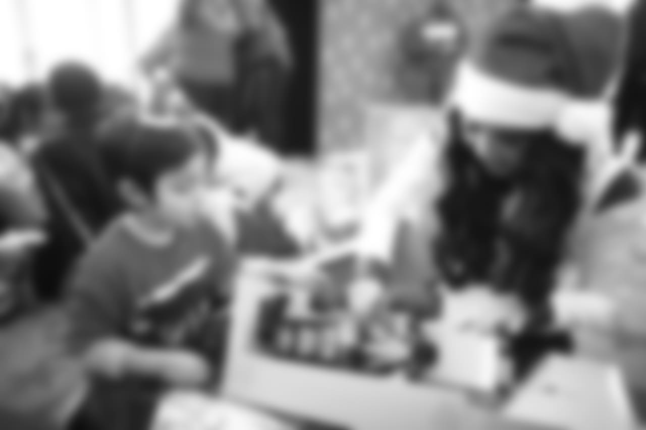 An image from the Dec. 20 2018 community development event. The Lady Texans threw a Holiday Party for the Texans YMCA at NRG Stadium.
