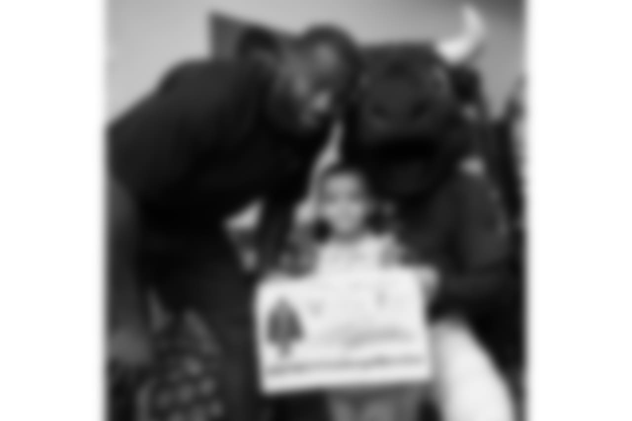 An image from the Dec. 19, 2018 community development event featuring Whitney Mercilus at Easter Seals.
