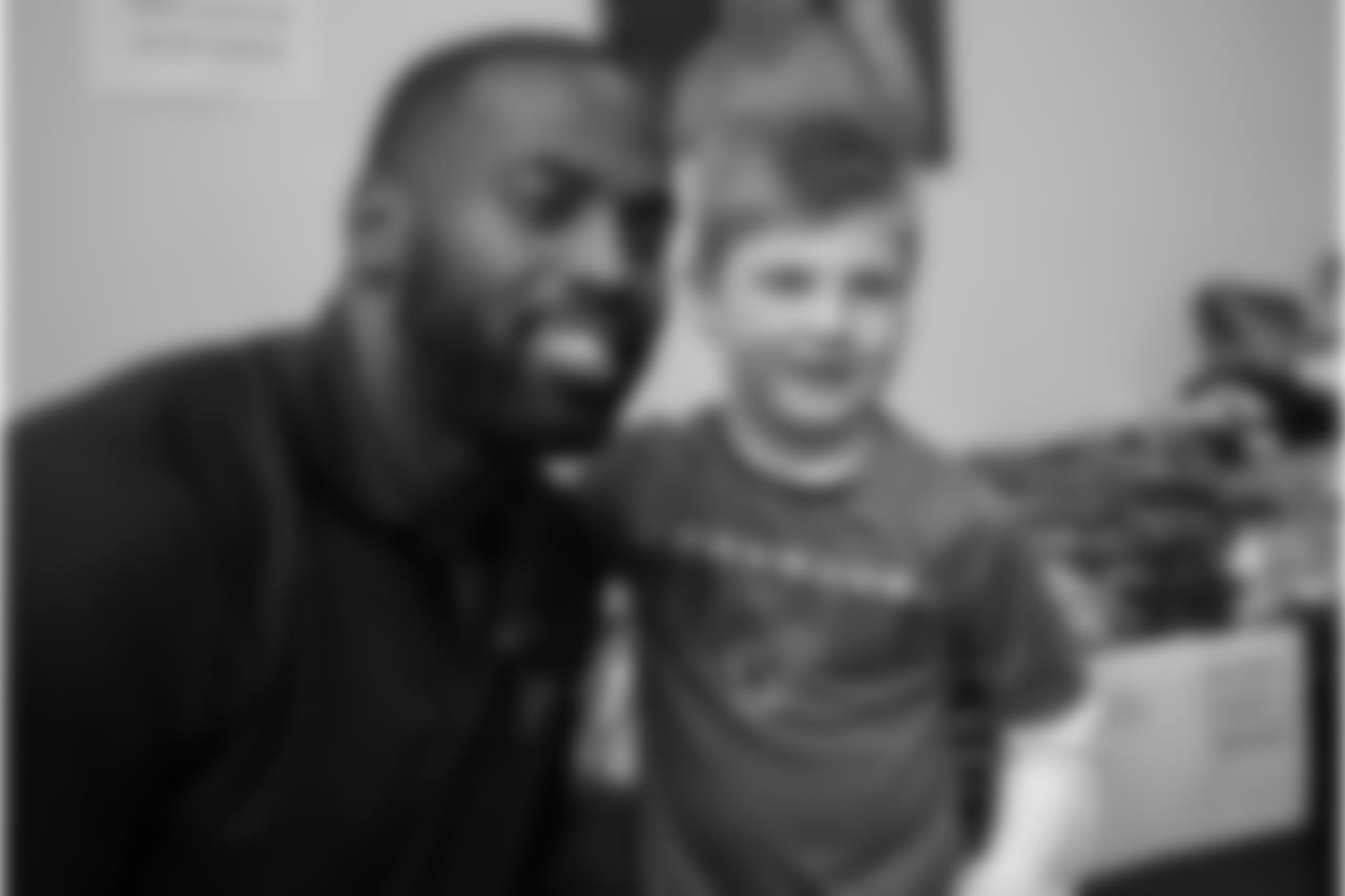 An image from the Dec. 19, 2018 community development event featuring Whitney Mercilus at Easter Seals.