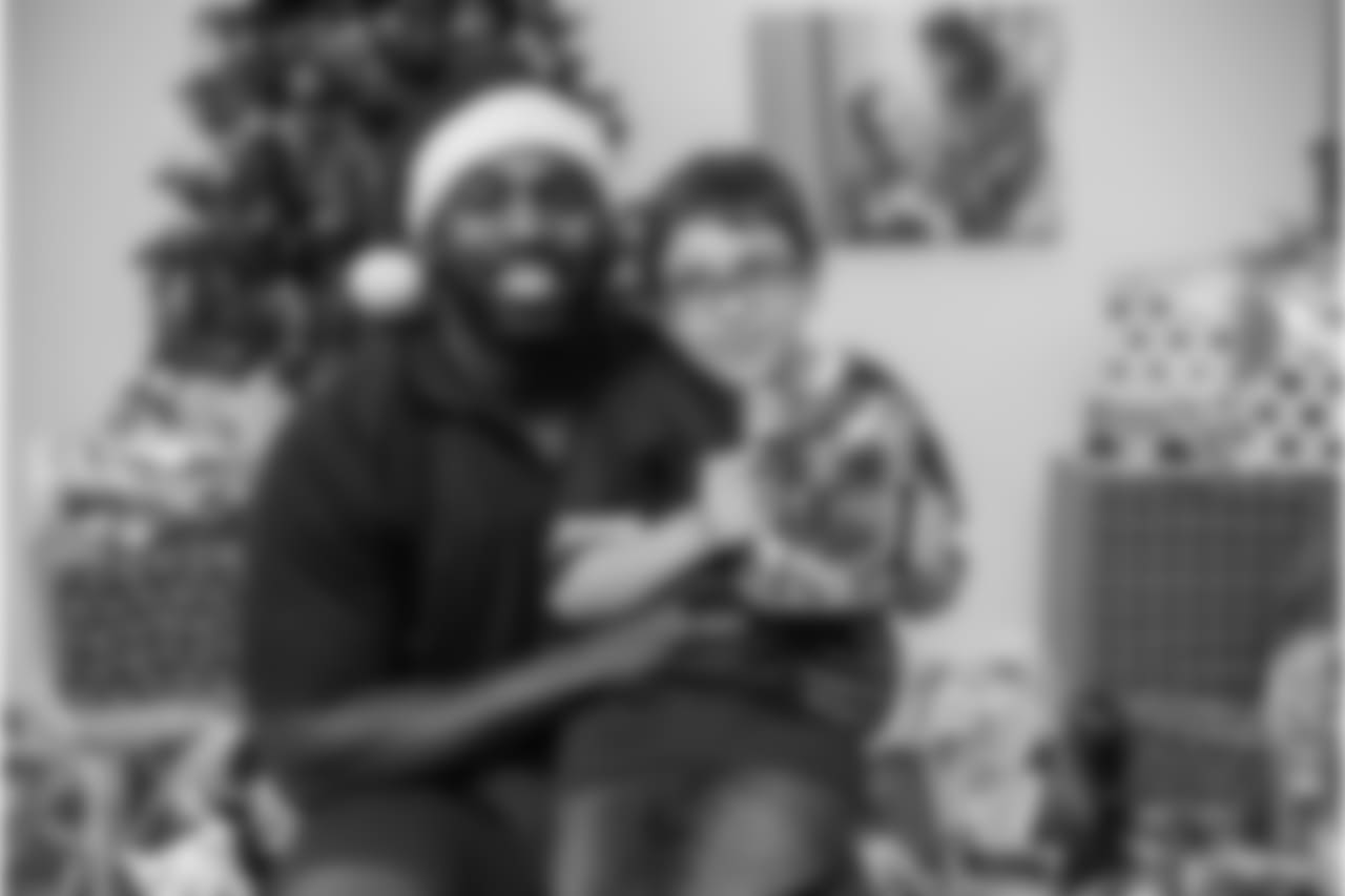 An image from the Dec. 19, 2018 community development event featuring Whitney Mercilus at Easter Seals.