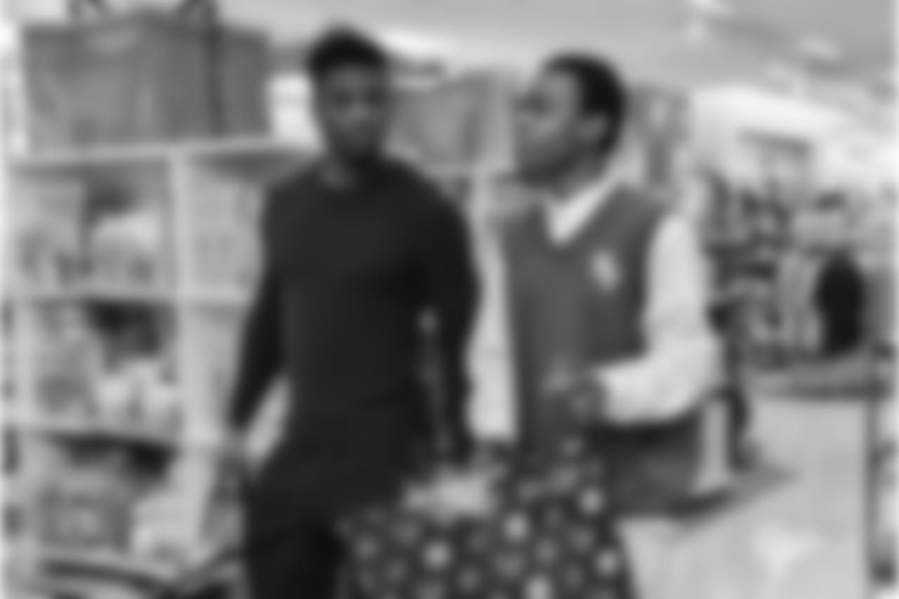 An image from the Nov. 27, 2018 event at Palais Royal in which Andre Hal took Provision students on a shopping spree.