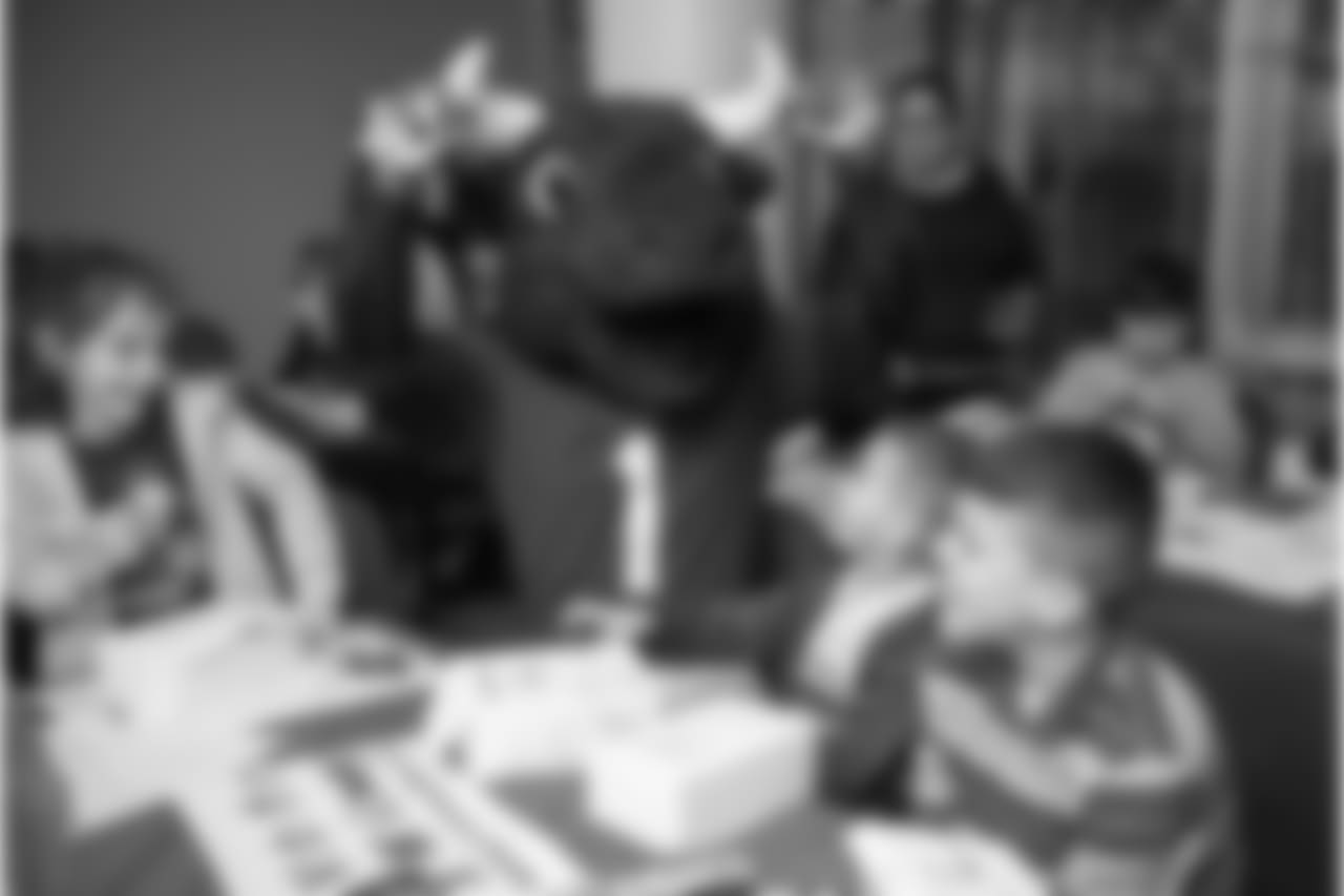 An image from the Dec. 19, 2018 community development event featuring Whitney Mercilus at Easter Seals.