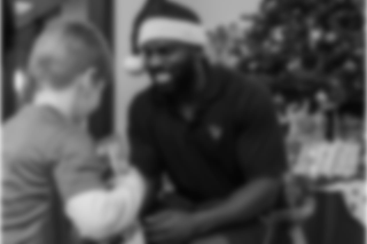 An image from the Dec. 19, 2018 community development event featuring Whitney Mercilus at Easter Seals.