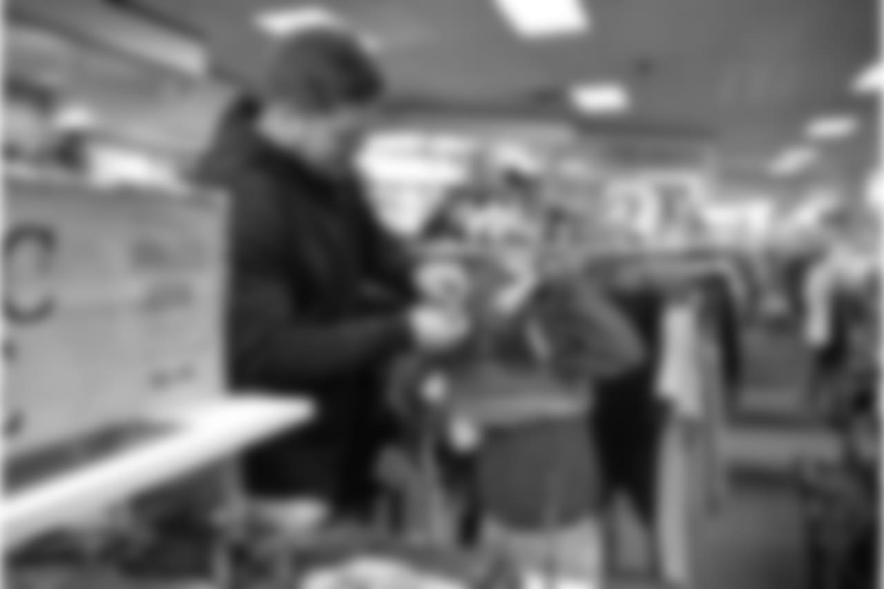 An image from the Nov. 27, 2018 event at Palais Royal in which Andre Hal took Provision students on a shopping spree.