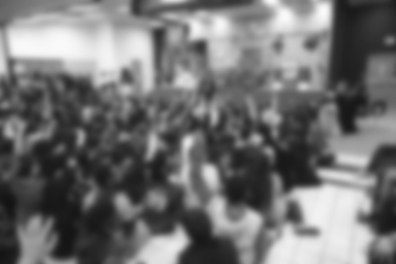 An image from the Nov. 13, 2018 corporate development event at Hirsch Elementary School in Spring, TX. Brian Peters, TORO, and cheerleaders visited the students and presented awards and a big check to teachers.