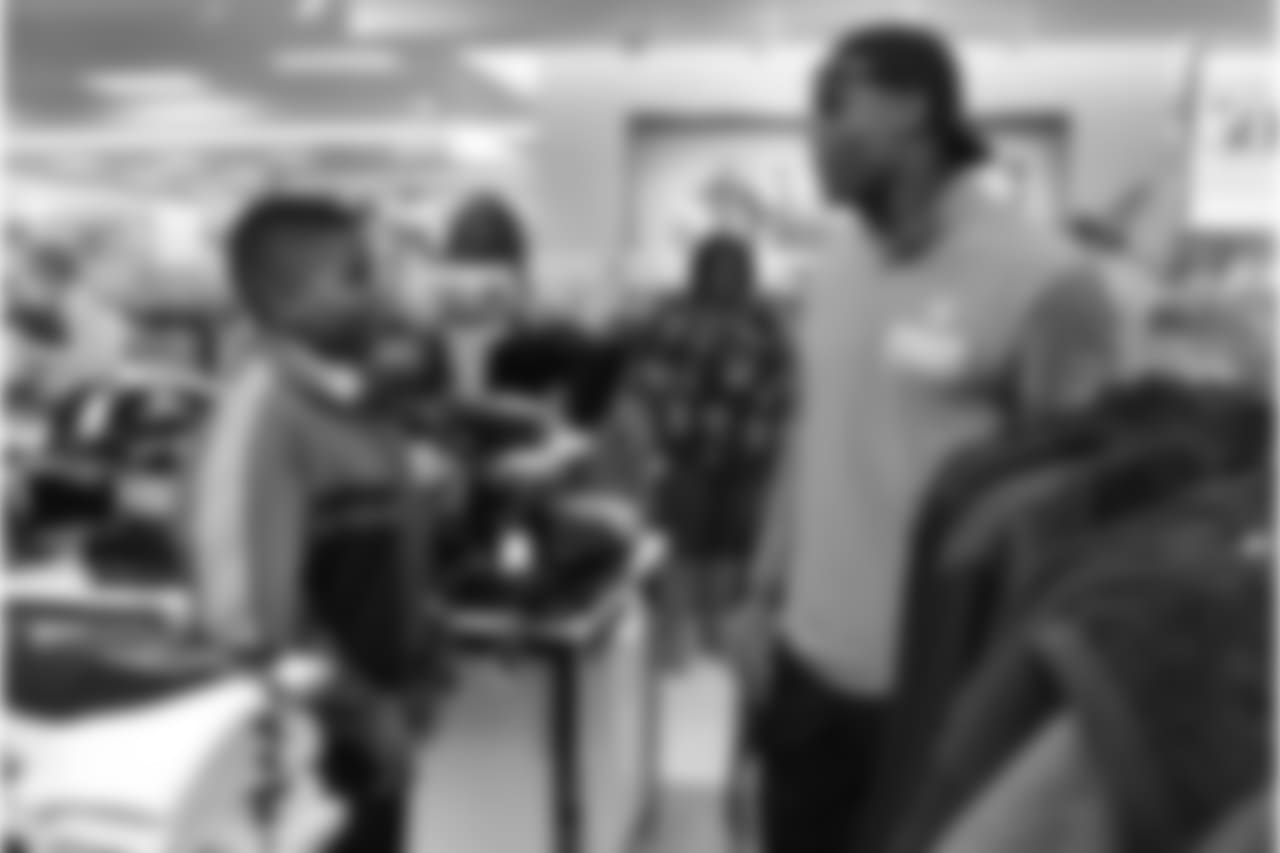 An image from the Nov. 27, 2018 event at Palais Royal in which Andre Hal took Provision students on a shopping spree.